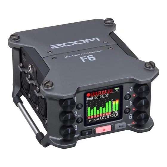 Gravador Multi-faixa Zoom F6 Field Recorder 6 Canais