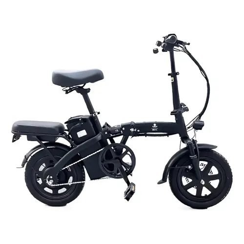 Bicicleta Elétrica Two Dogs 500W 48V Com Cesto Luzes Preto