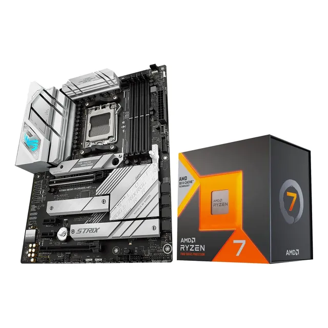 Kit De Placa Base De Cpu Micro Center Amd Ryzen 7 7800x3d