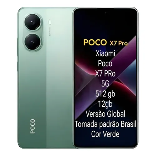 Xiaomi Poco X7 Pro 8gb Ram 256gb Global 5g 50mp Nfc Cor Verde