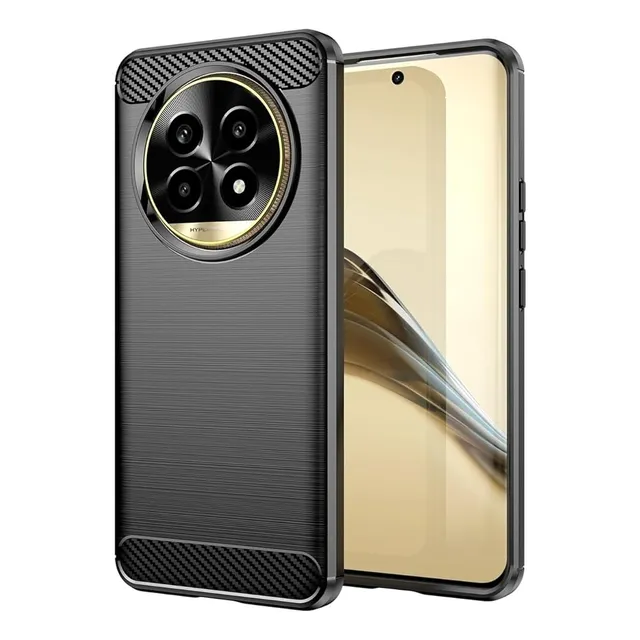 Funda Fibra De Carbono Compatible Con Realme 13 Pro+ (plus)