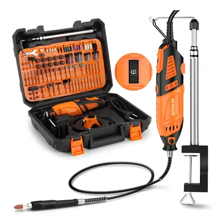 Micro Retifica Profissional Aitoolzo 600w 202 Peças+suporte 220v 60 600 W