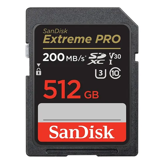 Tarjeta de memoria SD Sandisk Extreme 512 GB 200 MB/s