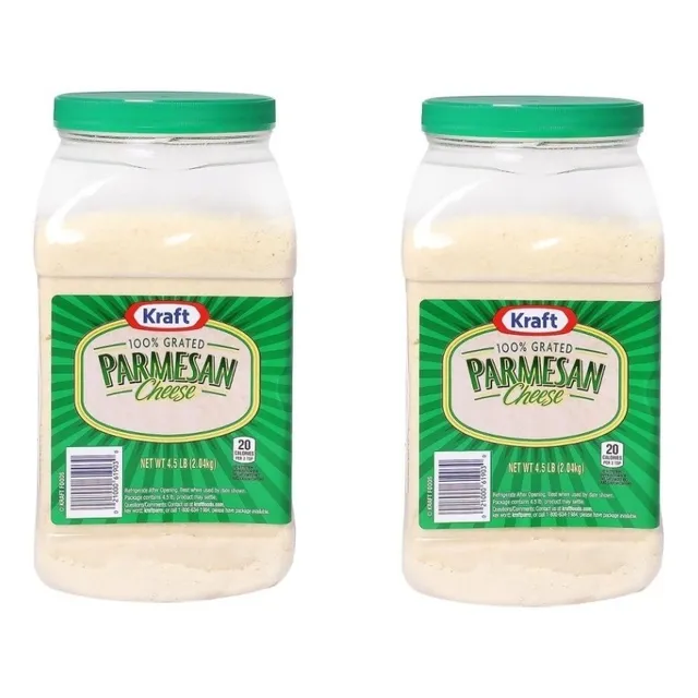Queso Parmesano Kraft Rallado 2 Pz De 2.04 Kg C/u