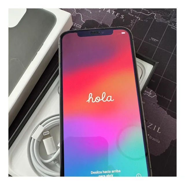 iPhone 12 Pro (128 Gb) - Negro, Cargador Base, Bateria Externa Y Fundas Incluidas