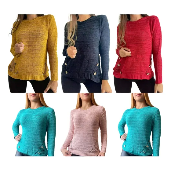 Chaleco De Hilo  Sweater Para Otoño Invierno 