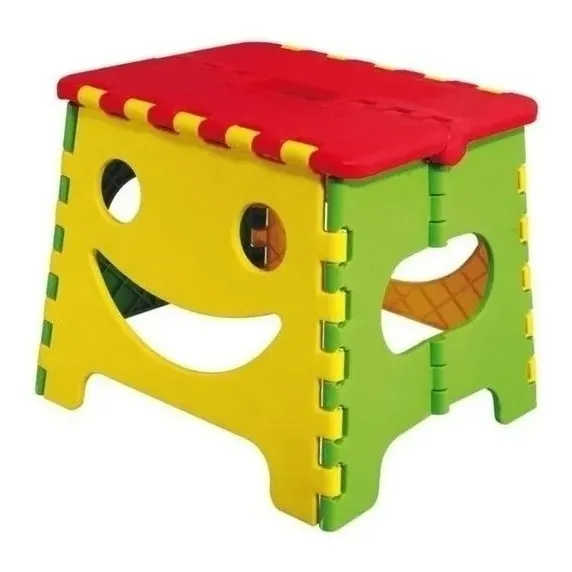 Banco Plegable Multiusos Colores Niño 100kg 25x20x22cm Lion Color Amarillo
