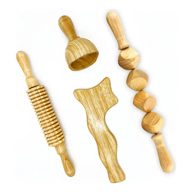 Kit Maderoterapia Corporal - Reductor De Medidas Localizadas