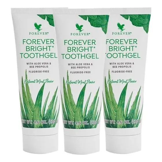 Combo 3 Cremas Dentales Sin Fluor Forever Bright