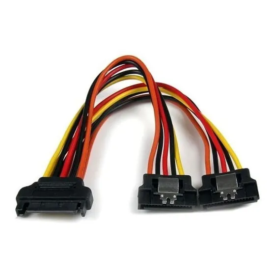 Cable Sata De 15 Pines Y Divisor Macho A 2 Hembras