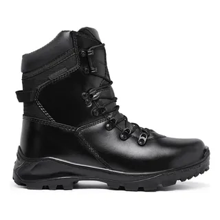 Bota Acero Militar Coturno Tåtico Cano Médio Couro Brilhante Bota Acero Militar Coturno Tåtico Cano Médio Couro Brilhante