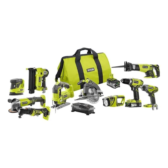 Ryobi 18-volt One+ Lithium-ion Cordless (10-tool) Combo Kit 