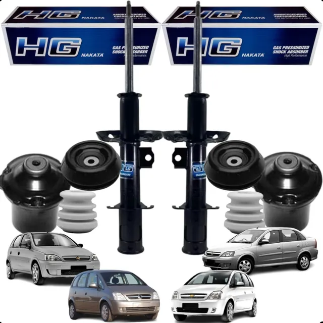 Kit Amortecedor Coxim Batente Coifa Original Corsa Meriva