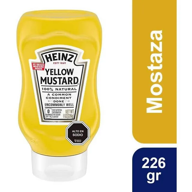 Mostaza Heinz Yellow Squeeze 226g