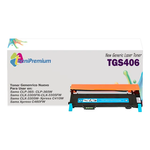 Toner 406 Para Samsun Clp365, Clp365w, Clx3305fn | Generico 