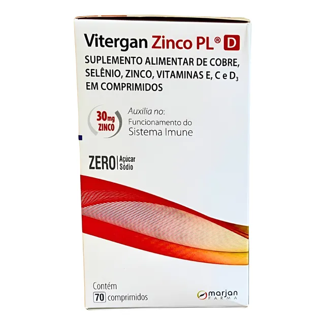 Marjan Vitergan Zinco Pl D 70 Comprimidos Vitaminas