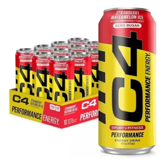 12 Un C4 Energy 16oz Sabor Strawberry watermelon
