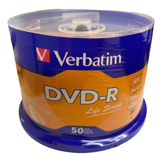 Dvd-r Verbatim Campana Rigida 50 Unidades 52x Dvd-r Verbatim Campana Rigida 50 Unidades 52x