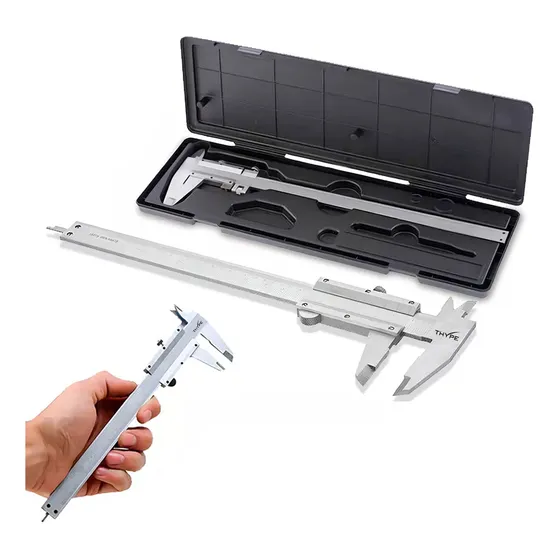 Paquimetro Manual Universal Analogico 150mm Aço Inox Estojo Thype