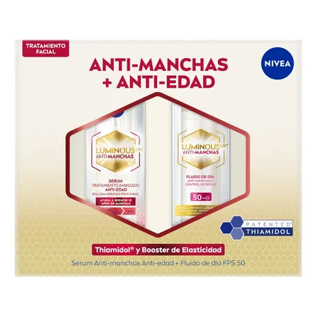 Pack Nivea Luminous630 Fluido 40 Ml + Serum Anti-edad 30 Ml