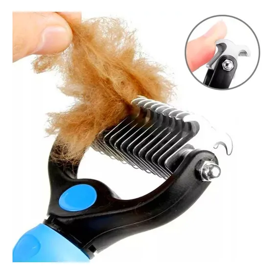 Desembolador Removedor Pelos Pet Rake Escova Subpelos Cães