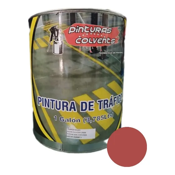 Pintura De Trafico Color Rojo. Alto Brillo. Para Brocal