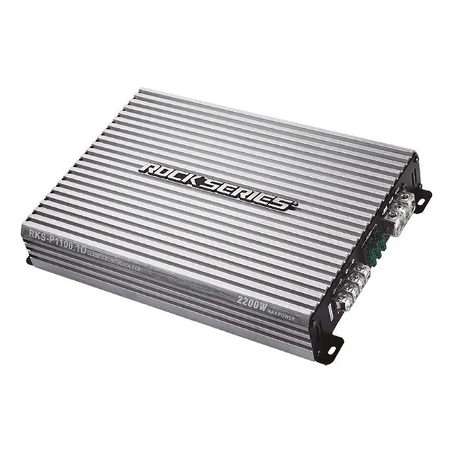 Amplificador Monoblock Clase D Para Bajos 1 Canal De 1100 Watts Rms A 1 Ohm, 2200 Watts Maximos Rockseries Rks-p1100.1d