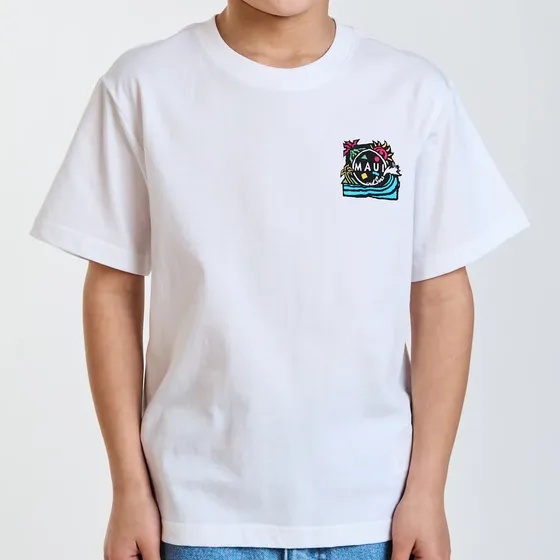 Polera Mc Spirit Blanco Infantil Maui And Sons