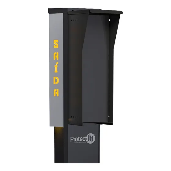 Totem Controle De Acessos P/ Portarias - Frente 45cm