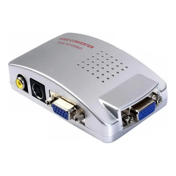 Convertidor De Video Vga A Rca O S-video Conversor Pc A Tv ®