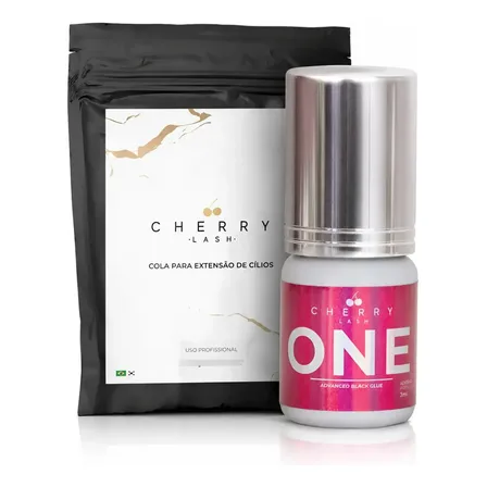Cherry Lash One Advance Black Glue 3ml para extensão de cílios preto