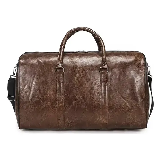 Makeway - Bolso De Cuero Pu De Alta Calidad Unisex - Marrón Lisa