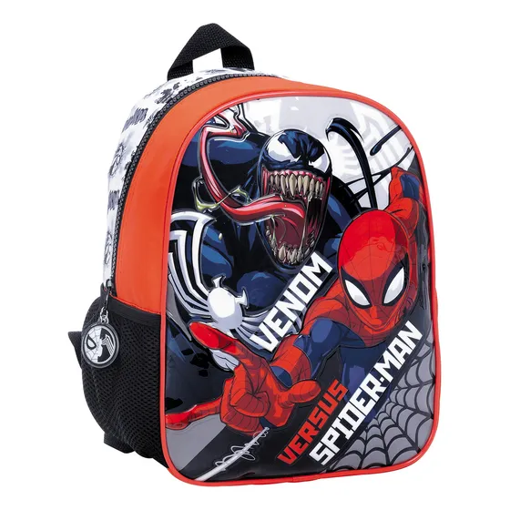 Mochila Espalda 12 Modelos Surtidos Escuela Jardin Colegio Diseño De La Tela Venom Bolsillo Negro