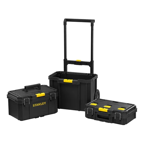 Caja De Herramientas Móvil 45kg 3 En 1 Stanley Stst83319-1 Color Negro