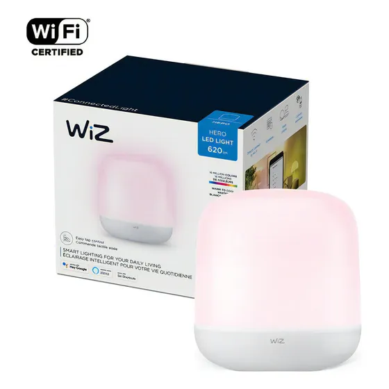 Bombillo wiz con Wi-Fi Wiz Connected Lampara de Mesa NA color blanco cálido 9W 110V 70lm