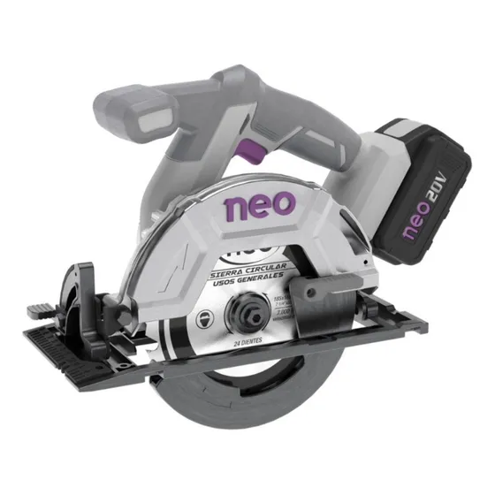 Sierra Circular 2 Baterias 20v Sc1007/20c2 Neo Ferreplus
