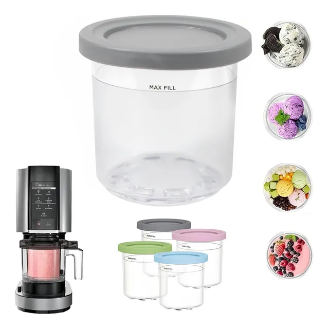 Recipiente Tarro Para Ninja Creami Tapa Helado Batidos