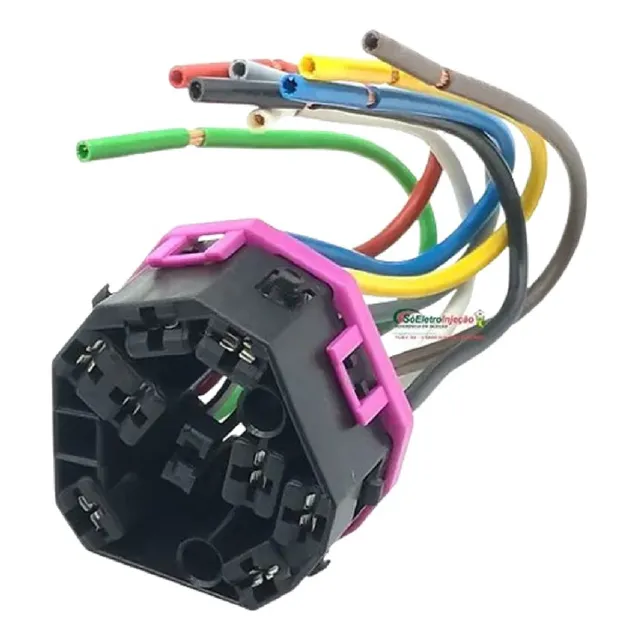 Conector 8 Vias Comutador Ignição Fox Golf Bora Audi A3 E A4
