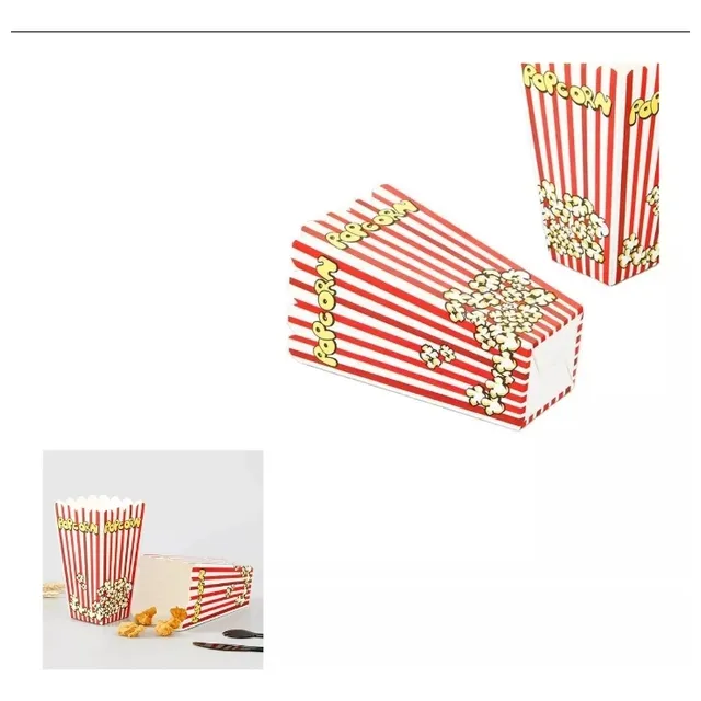 Envase Para Cotufas, Palomitas De Maíz, 50 Piezas