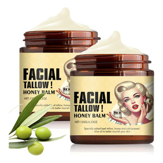 Whipped Beef Tallow And Honey Balm, Grass Fed Grass Whipped Beef Tallow And Honey Balm, Grass Fed Grass
