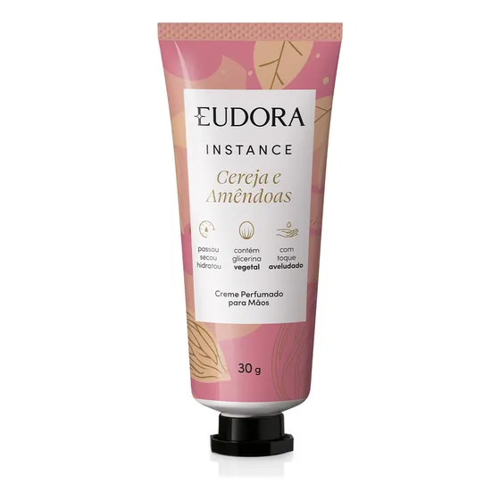 Eudora Creme Perfumado Mãos Instance Cereja E Amêndoas 30ml