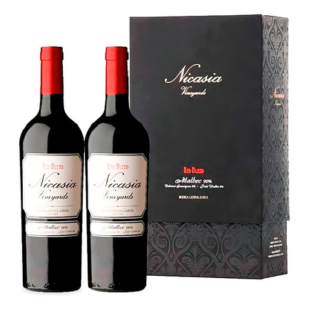 Vino Nicasia Red Blend Malbec - Estuche 2bot Vino Nicasia Red Blend Malbec - Estuche 2bot
