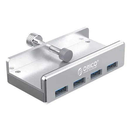 Hub Usb 3.0 Aluminio Con Prensa Escondido 4 Puertos Orico