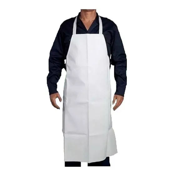 Delantal Plastico Pvc Blanco Charcuter Carnicero Mayor Detal