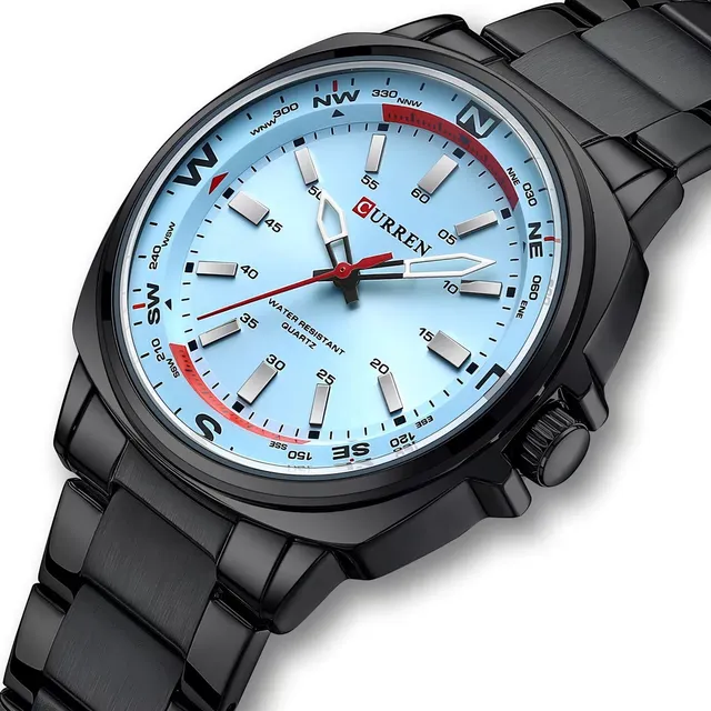 Reloj Hombre Curren 8455 Original Correa Metálica Casual