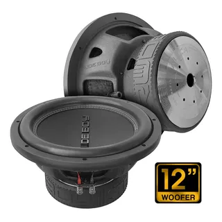 Subwoofer 12 Pulgadas Premium 3800w Doble Bobina The Rude Boy By Steelpro Negro Máxima Potencia Bajos