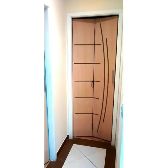 Porta Camarão Frisada Batente 14 Para Quarto Completa.
