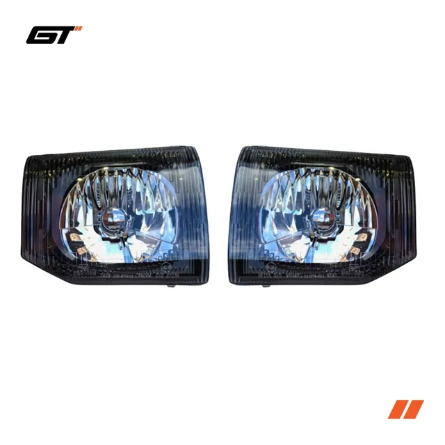 Faro Luces Delantero Semi Liso Para Mitsubishi Montero Dakar