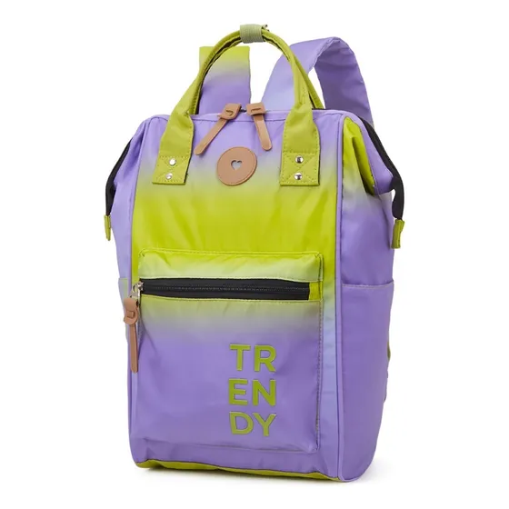 Mochila Trendy Boca De Pez Antirrobo Multicolor Reforzada