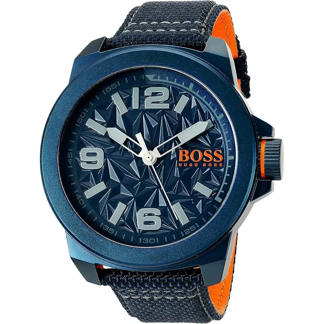 Reloj Original Hugo Boss Casual De Cuarzo Y Lona New York